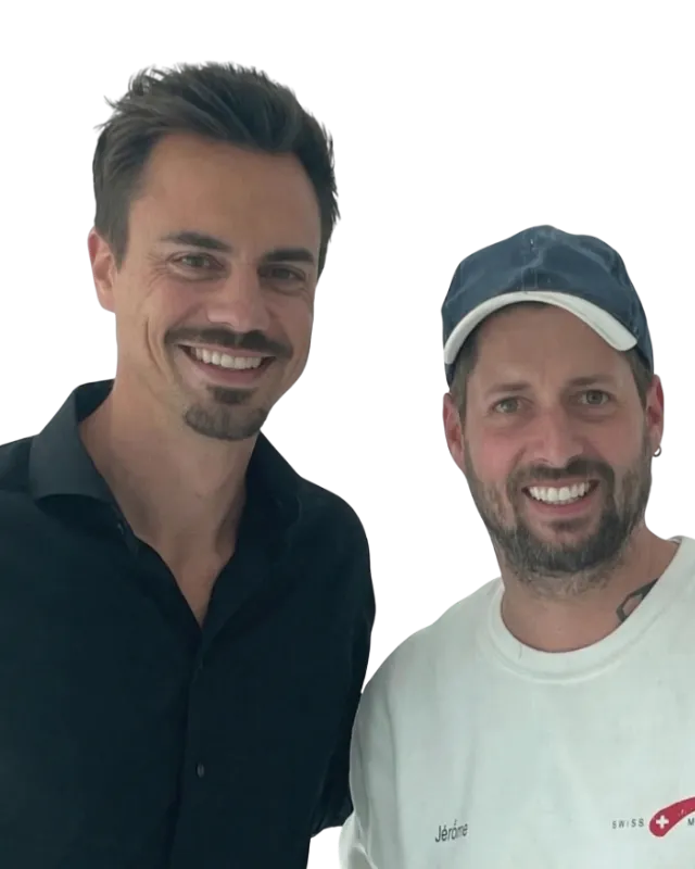 Jérôme Huser mit dem ehemaligen Nati-Goalie Diego Benaglio